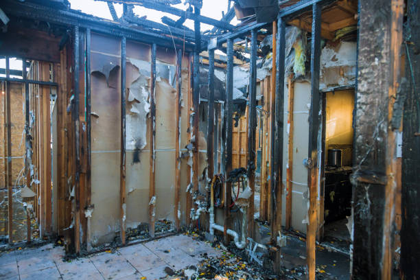 Professional Fire Damage Repair technician working in Ellenville, NY